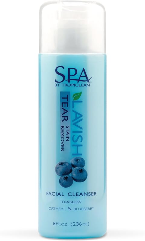 Shampoo Facial para Cães TropiClean SPA Blueberry & Vanilla para Higiene da Face, 250 mL