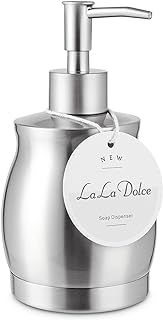 LALA DOLCE Stainless Steel Countertop Soap Di...,