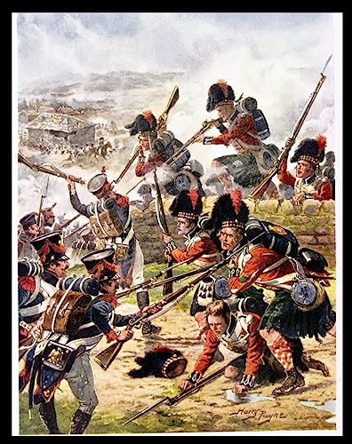 Affiche Henry A. Payne L'Attaque du Black Watch Impression Toile Salon 60x90cm