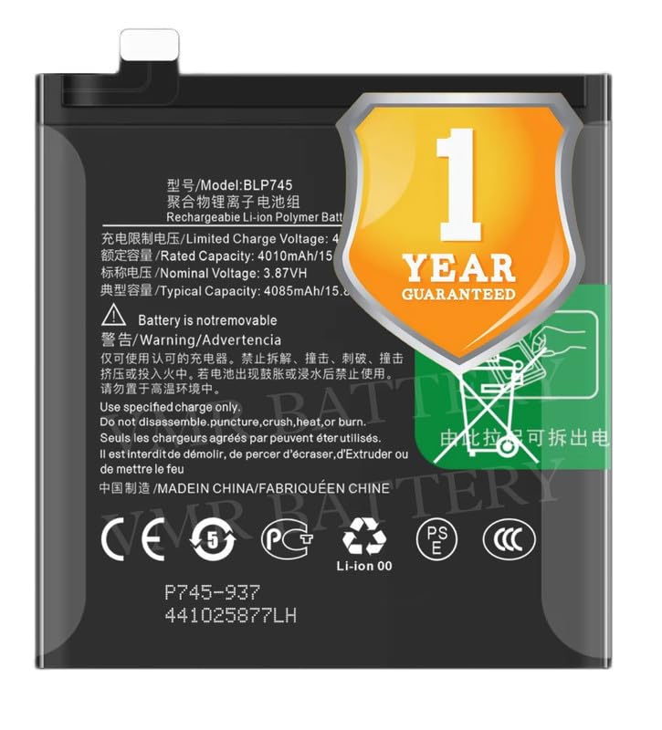 Image of Original BLP745 Battery Compatible for OnePlus 7T Pro (HD1910, HD1911, HD1913) - (4085mAh) - 1 Year Warranty K7