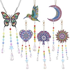 Banaone ZZ-DIAMONDWINDCHIMES Wiatraczki Dekoracyjne 5 sztuk