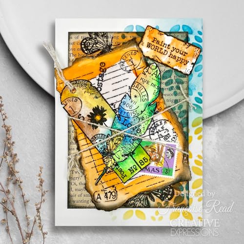 Woodware Clear Singles Paper Feathers 4 in x 6 in Stamp Set, 4 x 6 in - Image 4