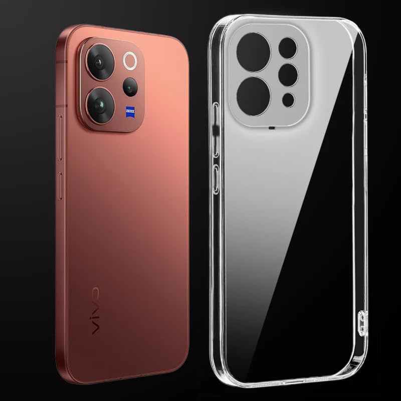 Image of DIZORO Compatible with Vivo V70 / V70 Elite 5G Back Cover Case Clear,[ Anti Yellow ][Military Grade Protection] Hard PC Back Cover Transparent