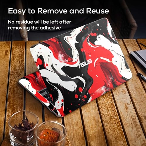 Image of DSGN 161 Full Body Laptop Skin Bubble-Free| Laminated| Removable| HD Quality Sticker for Laptops Upto 15.6 Inches Compatible with Asus