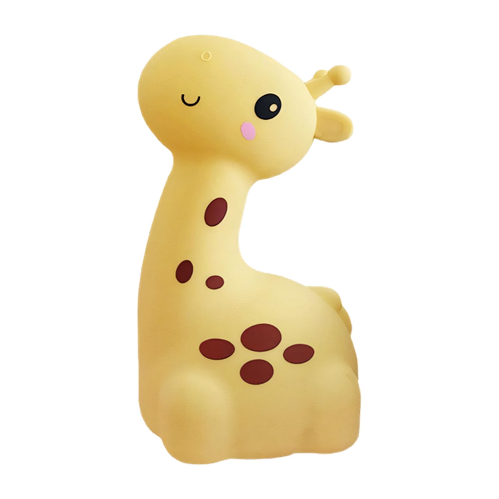 Osniyaw Yellow Childrens Bedside Lamp Giraffe Silicone Rechargeable Night Light With Touch Control Silicone Texture For Nursery Decors Usb Rechargeable Kids Nightlight