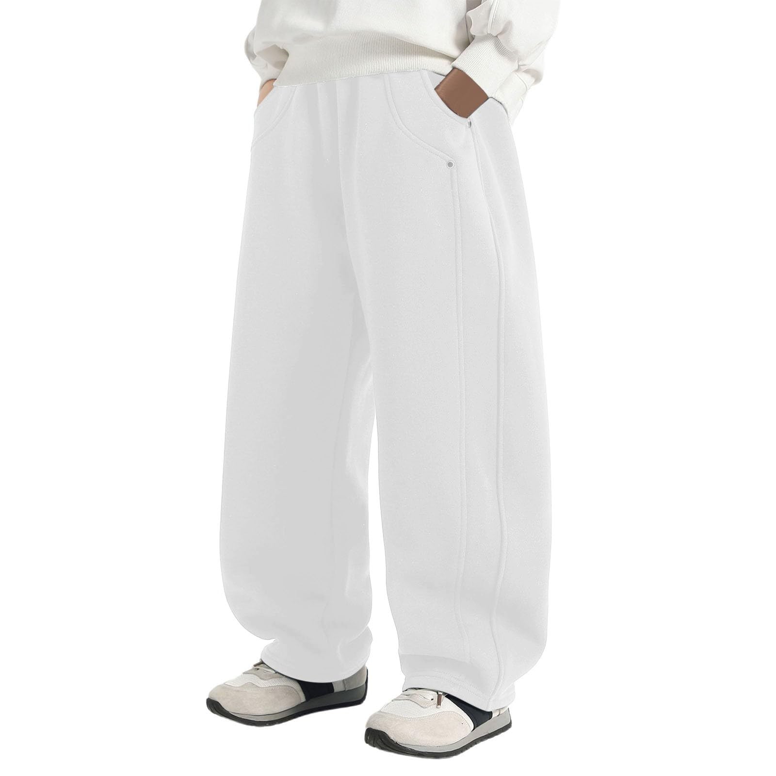 Pantalon Garçon Baggy Décontracté Sarouel Ample Tenue Danse Hip Hop Cargo Jogging Pants