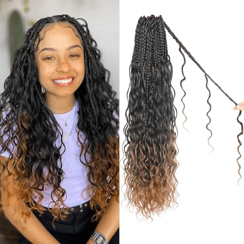 Boho Crochet Braids Pure Protein Fiber Close to Human Hair Soft 14Inch T30