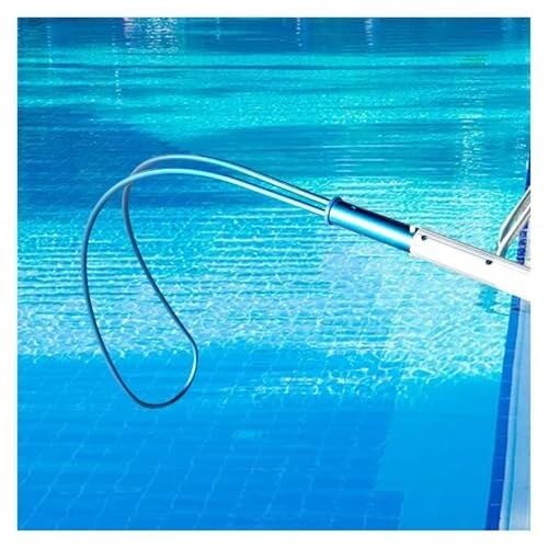 Perche de sauvetage en aluminium de 3m avec crochet de sécurité pour piscine