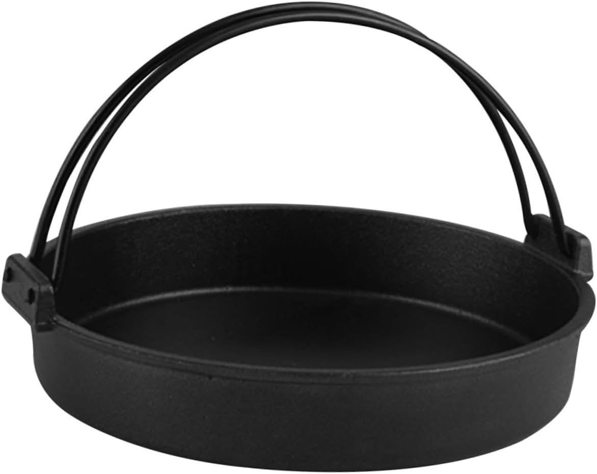 VALICLUD Double Ear Non-stick Hot Pot Cast Iron Sukiyaki Cookware with Smooth Finish for Safe and Convenient Use for Household Cooking and Easy Maintenance