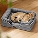 Bedsure Orthopedic Dog Beds for Extra Small Dogs- Washable Dog Cat Bed Waterproof, Comfort Pet Couch Sofa with Washable Removable Cover, Pets Bed with Nonskid Bottom, Grey, 20'