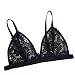 Bra Top,BeautyVan Women Hollow Translucent Sheer Lace Strap Lingerie Bra Top Bustier (M, Black)