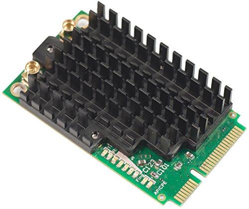 Mikrotik R11e-5HnD, tarjeta inalámbrica compacta miniPCI-e dual chain 802.11a/n de alta potencia, 500mW, 2x MMCX, 5w miniatura 1
