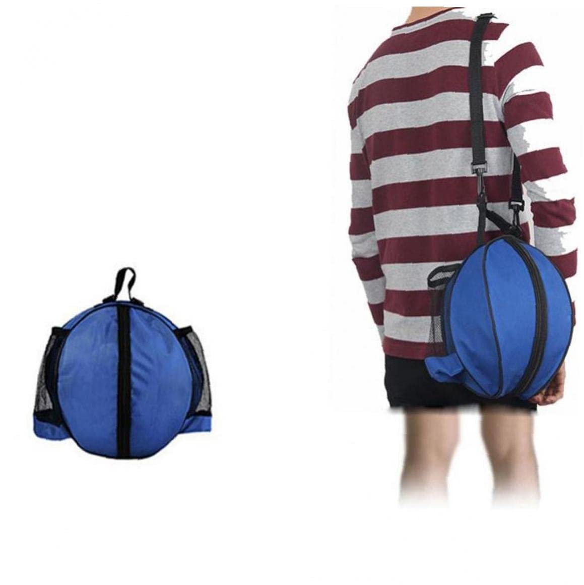 Basketball Bag Portable Large Football Storage Bag with Shoulder Strap Outdoor Sports Shoulder Soccer Bags Training Equipment Accessories