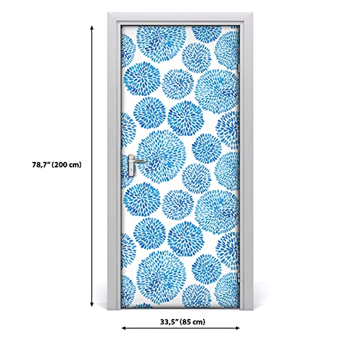 Fondo de pantalla extraíble e impermeable 85x200 cm para decoración limpia de puertas 3