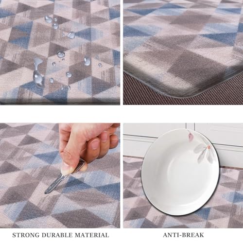 Image of Luxe Home Cuba PVC Door Mats Loop Utillity Anti Fatigue - Square - Cushioned, Non Slip, Washable - Indoor Outdoor Mats for Home, Kitchen, Garage More (51x99 cm)