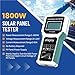 ELEJOY 1800W Solar Panel Tester MPPT Photovoltaic Multimeter & Watt Meter Smart Portable Tool for Solar PV Panel Data & Troubleshoot Measures Power Output Performance and Open Circuit Voltage
