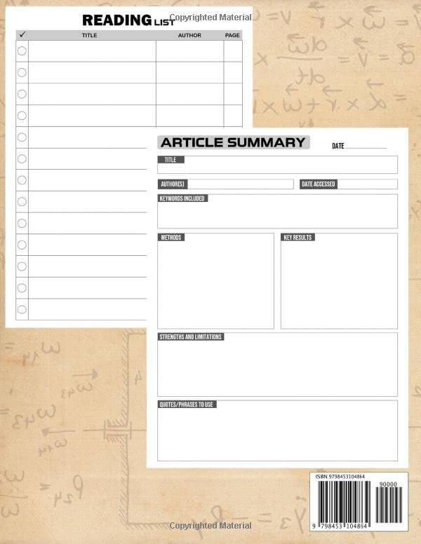 Article Report: The Ultimate Student Article Summary Reading Report Planner For Effective Study - Image 2