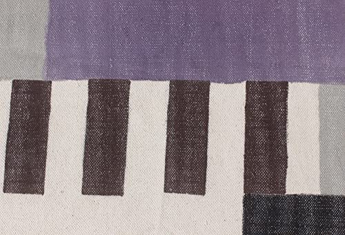 Tapis coton fait main multicolore dhurrie pour maison chaleureuse - 6