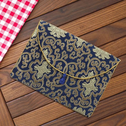 Bolsas de brocado para guardar libros sin dañar sus esquinas 6