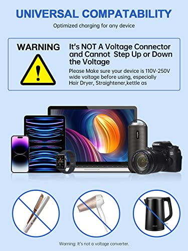 Us To Uk Plug Adapter, Anntane Uk Travel Plug Adapter, Type G Power Adapter With 4 Outlets 3 Usb Ports(1 Usb C), Travel Essentials Plug With Bag For Usa To Qatar Ireland England Kenya Dubai London #TOP4