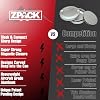 ZPACK Zyn Metal Can | Zyn Metal Pouch Can | Premium Aircraft-Grade Aluminum Container with Magnetic Closure | Slim EDC Pocket Tin | Carved Engraved Design | for Him (Black)