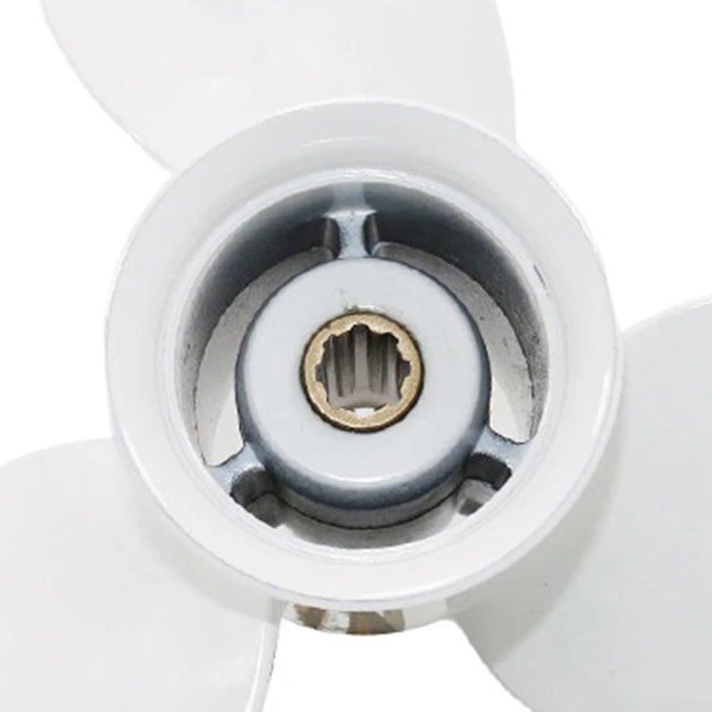 Elica del motore della barca della lega di alluminio 9-1/4 x 9 pollici 8 denti per 9.9HP 15HP 20HP per motori fuoribordo rotazione destra
