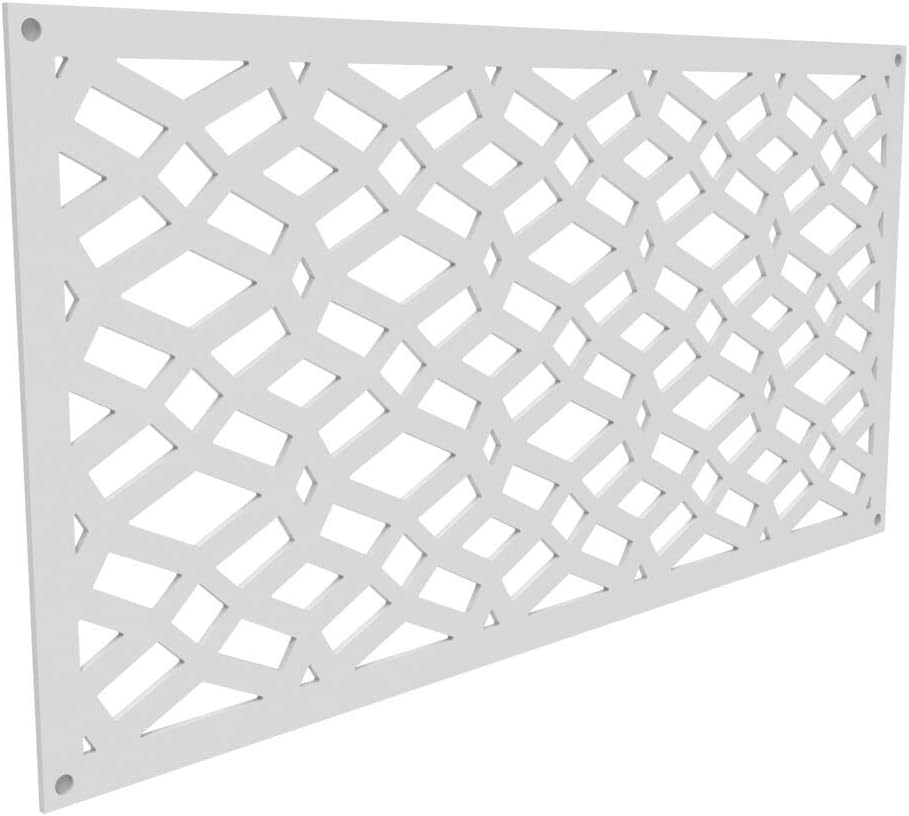 YardSmart 73004780 Decorative Screen Panel 2X4-Celtic, White