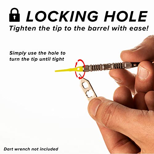 Viper Dart Accessory: Tufflex Iii 2Ba Thread Soft Tip Dart Points, Neon Yellow, 100 Pack #TOP4