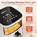 Air Fryer, Beelicious 8-in-1 Smart Compact 4QT Air Fryers, with Viewing Window, Shake Reminder, 450°F Digital Airfryer with Flavor-Lock Tech, Dishwasher-Safe & Nonstick, Fit for 1-3 People, White