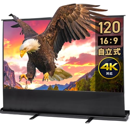 Amazon | イーサプライ プロジェクタースクリーン 120インチ 16:9 フル