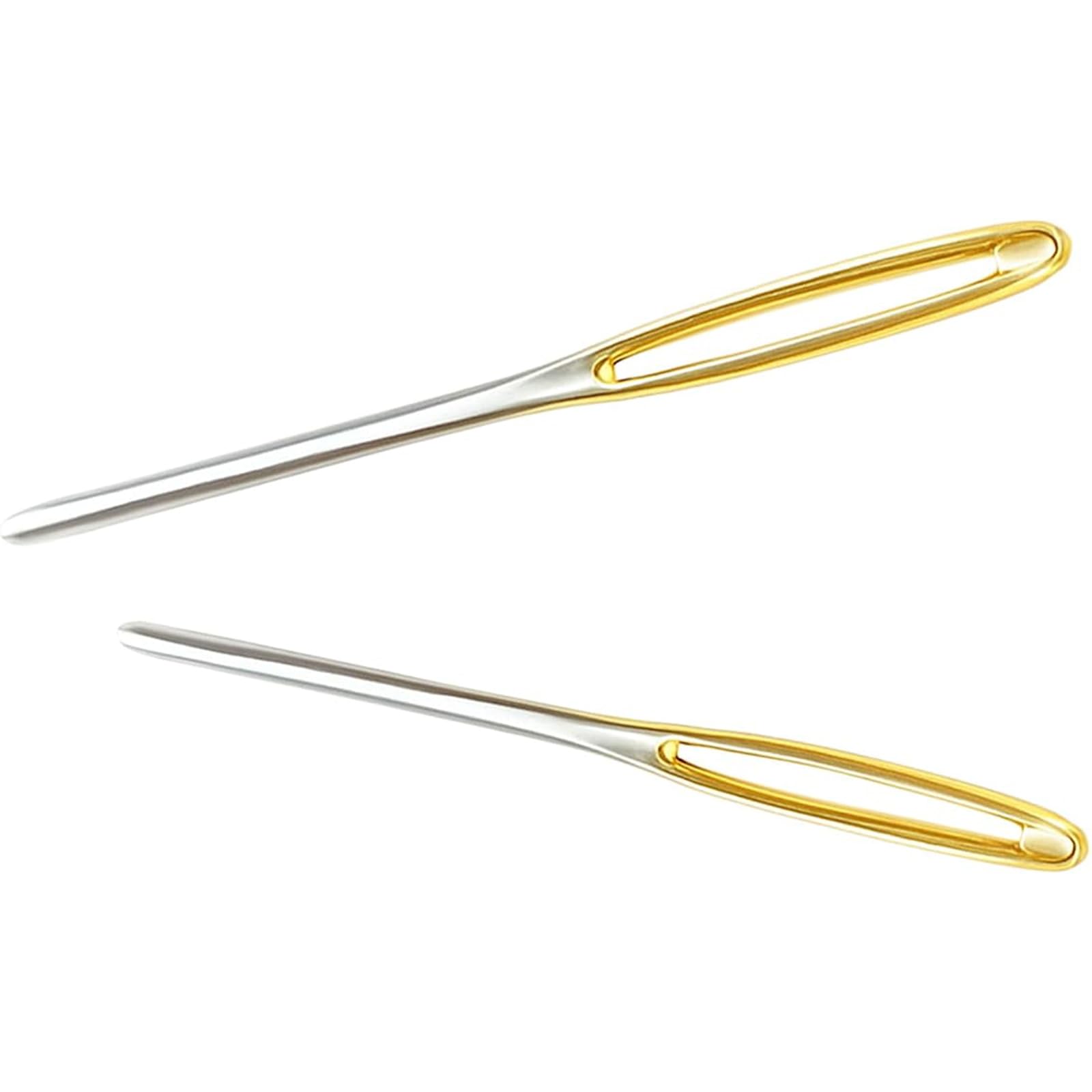 Jrteay No 2 Pack Large-Eye Blunt Needles, Sewing Needles, Darning Needle, 195 Mm Extra-Long Steel Yarn Darning Knitter, For Diy Embroidery Tapestry Needles For Sweaters Crochet Socks Repair