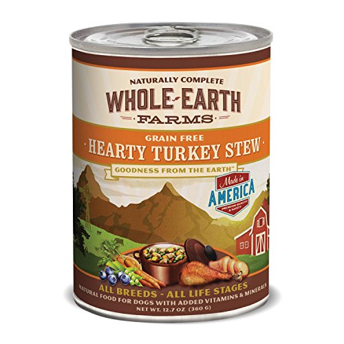 Whole Earth Farms Grain Free Hearty Turkey Stew Canned Dog Food - (12) 12.7 oz. Cans