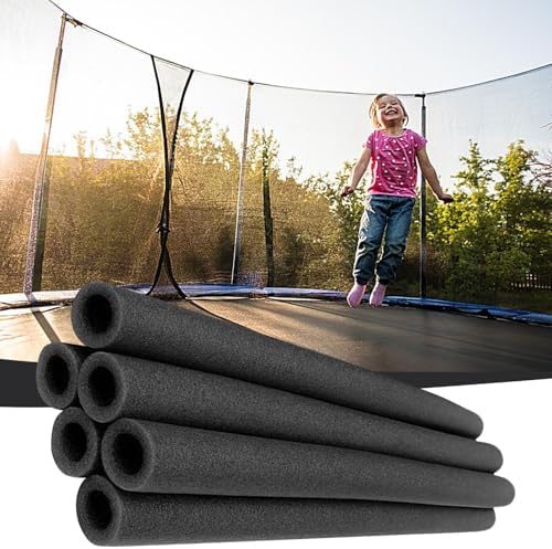 Trampoline Pole Foam Sleeves 6-Pack | Replacement Foam Padding for Trampoline Poles | Waterproof UV Resistant Enclosure Pole Covers | Anti-Collision Sponge Tube Protectors for Garden Trampolines - 2