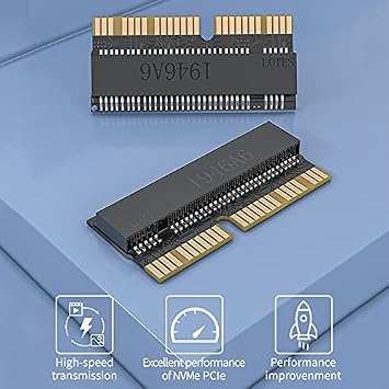 ANYOYO M.2 NVMe SSD Convert Adapter Card for Upgrade MacBook Air 2013 2014 2015 2016 2017 and Mac Pro Retina 2013 2014 2015 (Black)