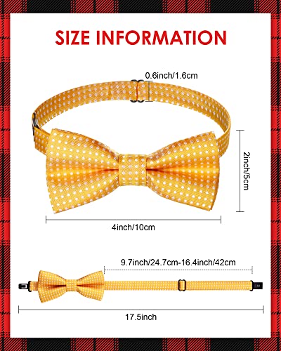 Zhanmai 20 Pcs Boys Bow Ties Pre-tied Bow Ties Bulk with Adjustable Neck Band for Kids Wedding Birthday Party4