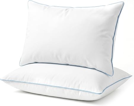 COSYLAND 2 Pack Bed Pillows - Luxury Hotel Style, Soft, Soft, Comfortable and Breathable for Sleeping, white, Classic