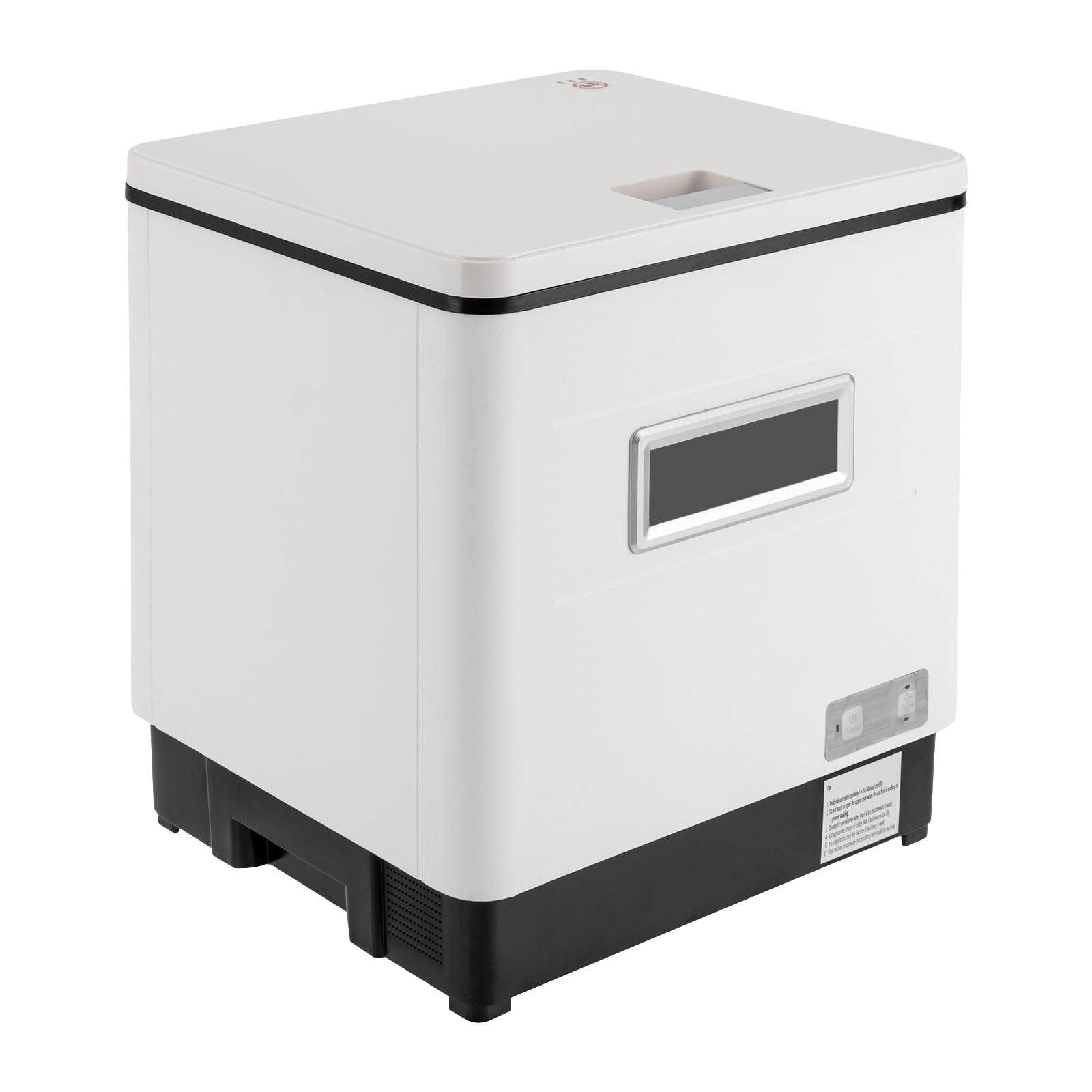 Lavavajillas para encimeras de 800 W, cocina completamente automática, chorro giratorio 360°, funcionamiento silencioso 55 dB, para familias pequeñas, apartamentos