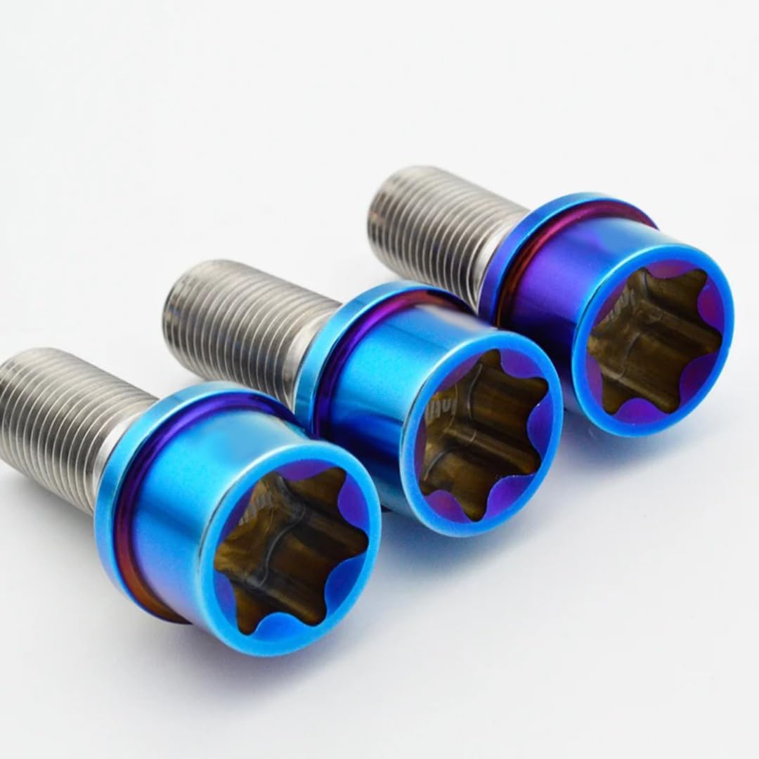 Śruby do Kół dla Audi, dla VW, Śruba koła z gniazdem Torx M14x1,5 i gniazdem sferycznym, tytanowa