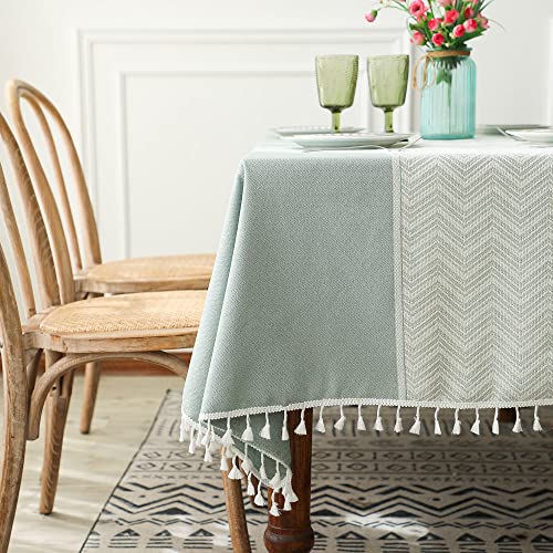 Nappe pour table en lin lavable pour protéger et embellir sans effort