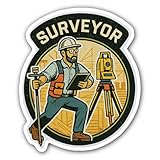 2 (Pieces) 3' and 5' Surveyor Sticker, Waterproof Vinyl Decals for Many Purpose Like...