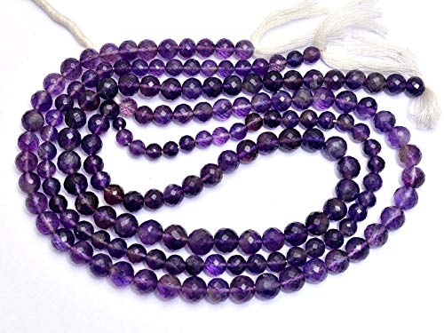Perles améthyste naturelle 7mm pour créer vos bijoux bohèmes chic