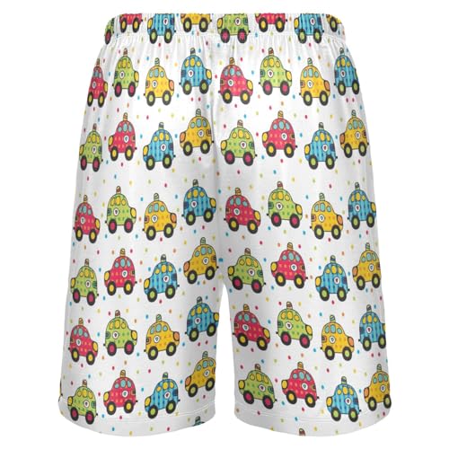 Colorful Taxi Pajama Bottom Shorts for Men Soft Casual Sleep Lounge Shorts with Pockets S-XXL2