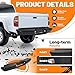 KUAFU Rear Bumper Compatible with 1995-2004 Toyota Tacoma Replacement for TO1102251 TO1102214 002283598201 Bumper Assembly Kit Step Bumper Face Bar Steel+Plastic Powder Coated