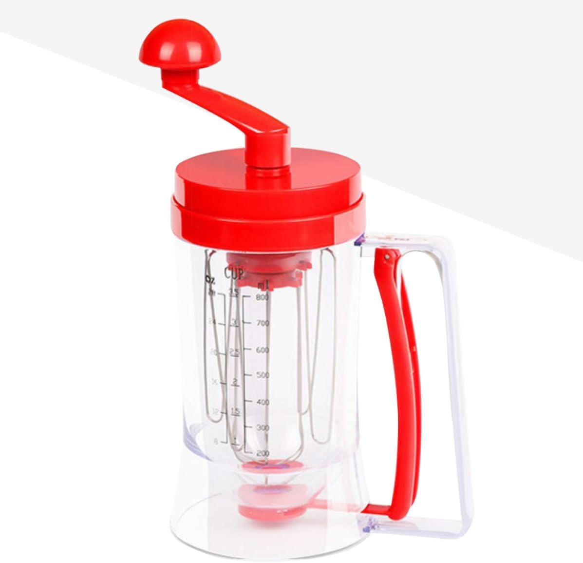 Manual Cake Dispenser with Measuring Cup, Stainless Steel ABS