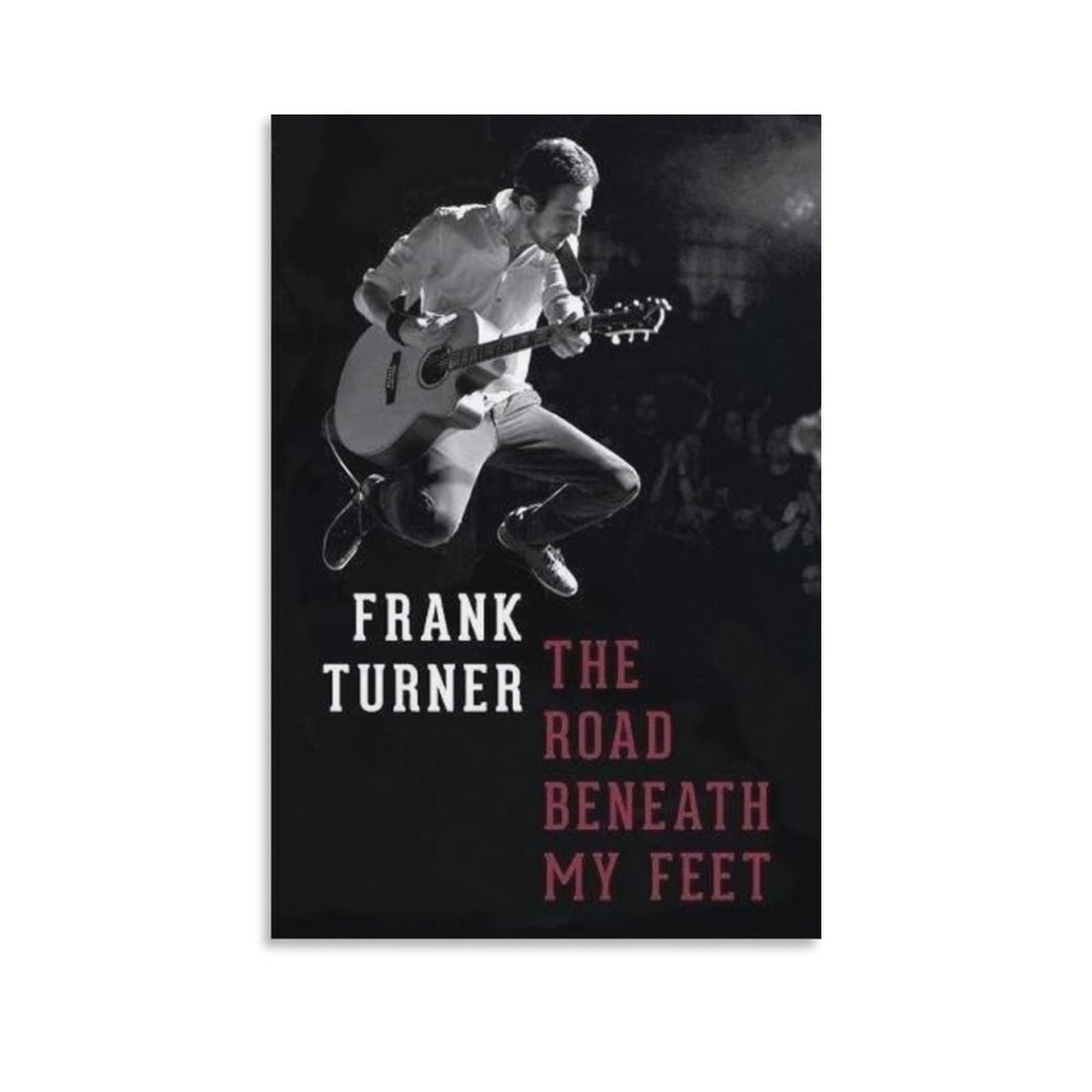 Fucoming Style The Road Beneath My Feet - Frank Turner Vintage Poster, Canvas Hanging Print Paint Art Aesthetic Posters For Bedroom Living Room Wall Decor 12X18inch(30X45cm)