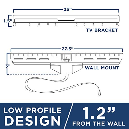 No Stud Tv Wall Mount By Mount-It! - Low-Profile Tilting Hanger Mount For No-Damage No Drill Dry Wall Installation | 110 Lbs Weight Capacity, Up To Vesa 600X400 #TOP7