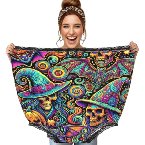 Culotte rigolote Halloween : slip géant imprimé crâne pour soirée à thème