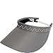Women's Adjustable Coil Visor Glove It Golf & Tennis Head Visors for Women UV 50 Protection Ladies Sun Visor Hat Large Wide Brim Pink Bling