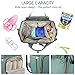 Iduola Diaper Bag Backpack, Multifunction Back Pack with 2 D Rings & Pacifier Case, Large Capacity Waterproof Portable Maternity Baby Nappy Bag, Unisex and Stylish (Green)