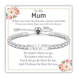 EPIRORA Mum Gifts from Daughter Son, Silver InfinityTennis Bracelet Jewellery Mum Presents for Women on Birthday Christmas Mother's Day Valentines Day